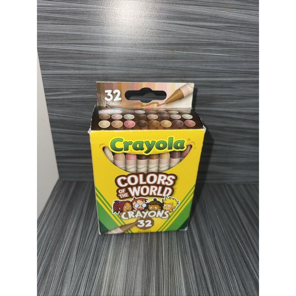 NEW 32‎ pk Crayola Colors of the World Crayons Skin/Hair/Eyes NONTOXIC B-X